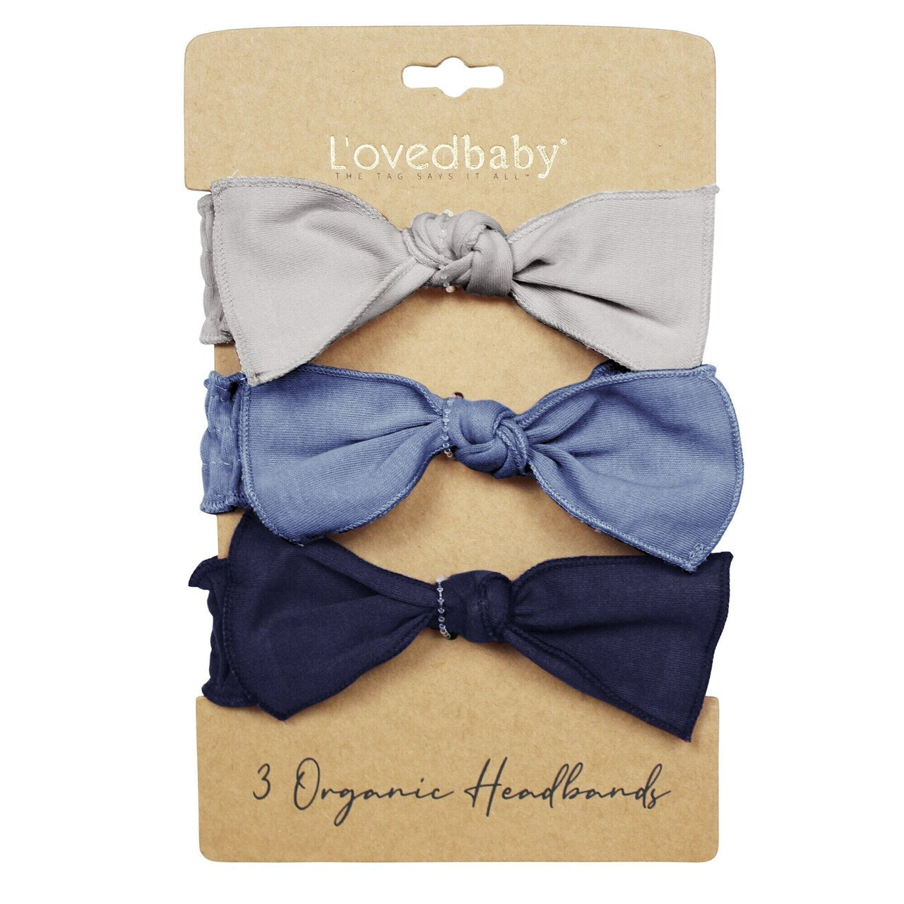 Blues | Organic Smocked Headband 3-Pack