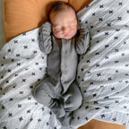 Gray | Organic Snap Footie
