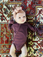 Eggplant | Organic Kimono Bodysuit