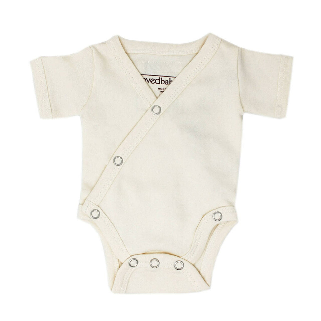 Buttercream | Organic Short-Sleeve Kimono Bodysuit