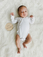 White | Organic Kimono Bodysuit