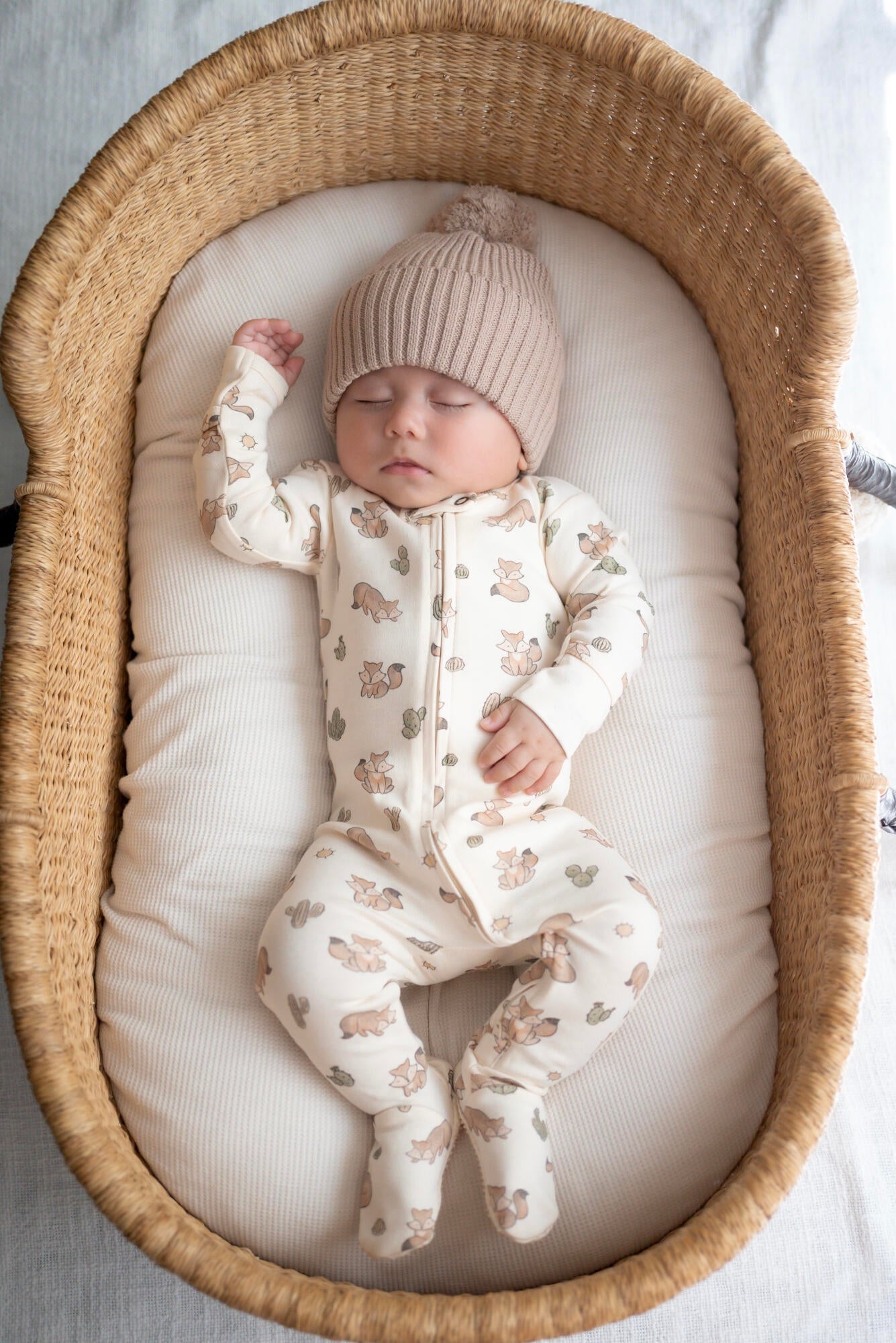 Little Fox | Organic Zipper Footie