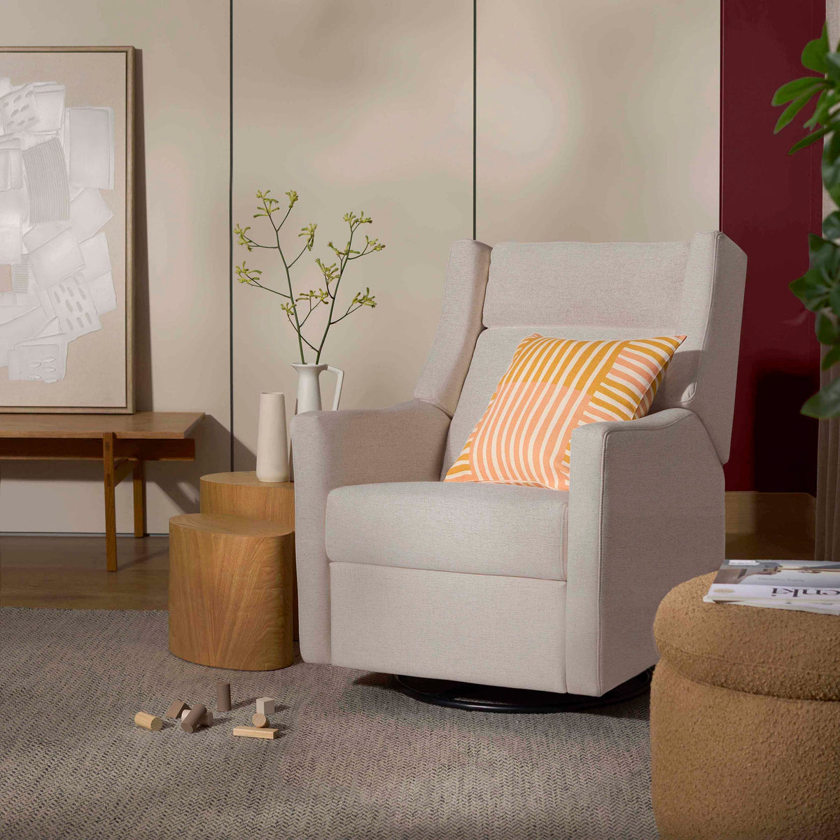 Kiwi Plus Power Recliner and Swivel Glider with Power Adjustable Headrest and USB Port