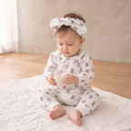 Organic Ruffle Collar Onesie & Pants Set - Loom
