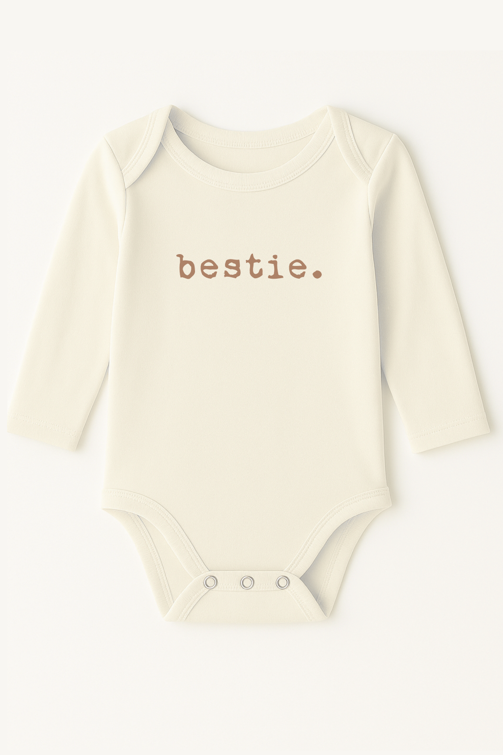 Bestie Organic Cotton Baby Bodysuit Long Sleeve