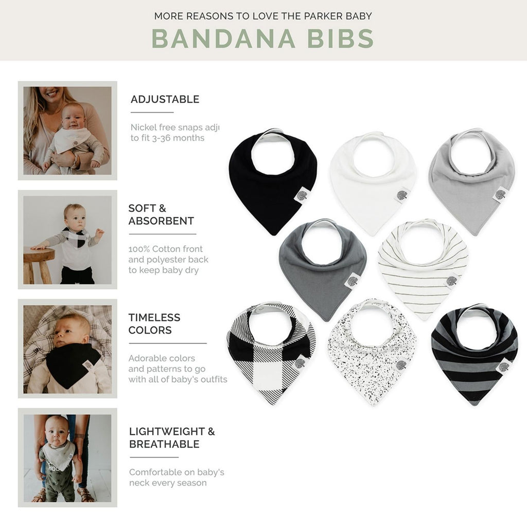 Bandana Bib Set (8 Pack)
