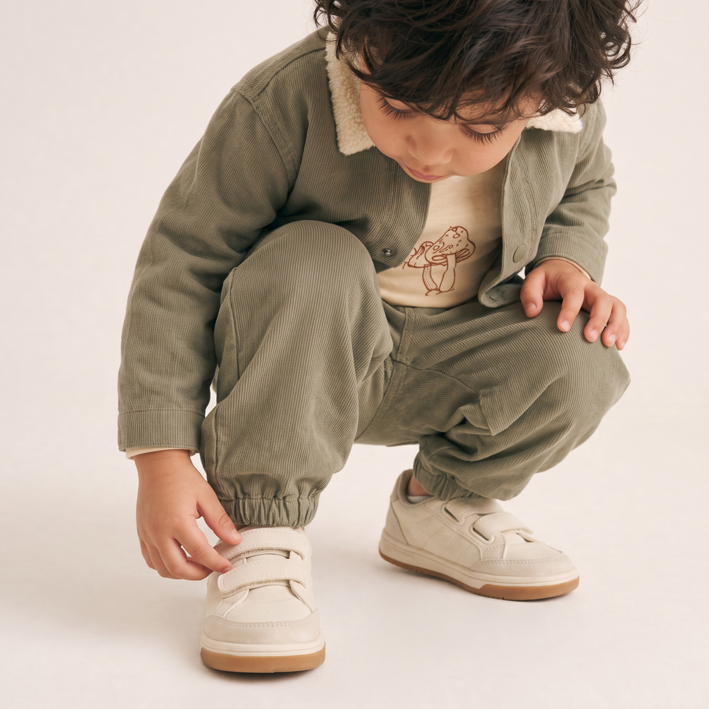 Organic Twill Joggers Pants - Olive