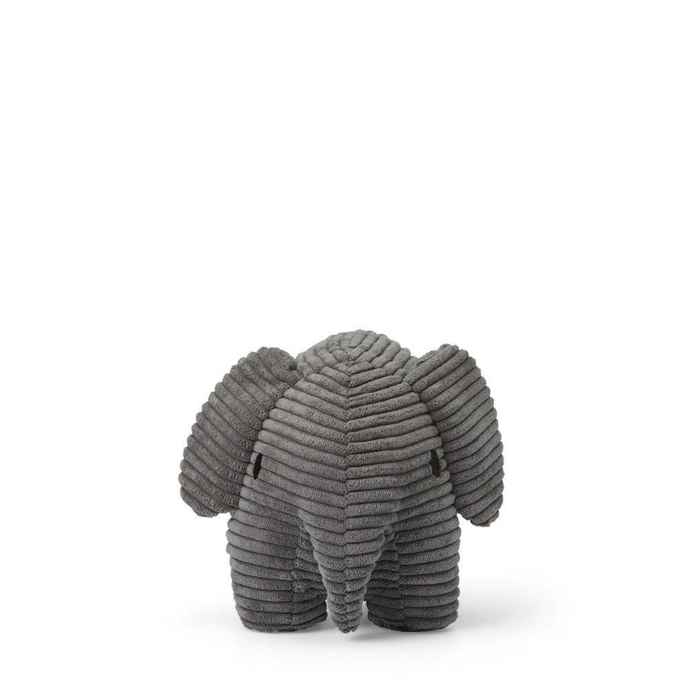 Elephant ECO Corduroy Plush - Grey, 9"