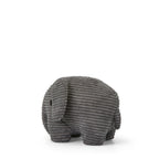 Elephant ECO Corduroy Plush - Grey, 9"