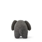 Elephant ECO Corduroy Plush - Grey, 9"