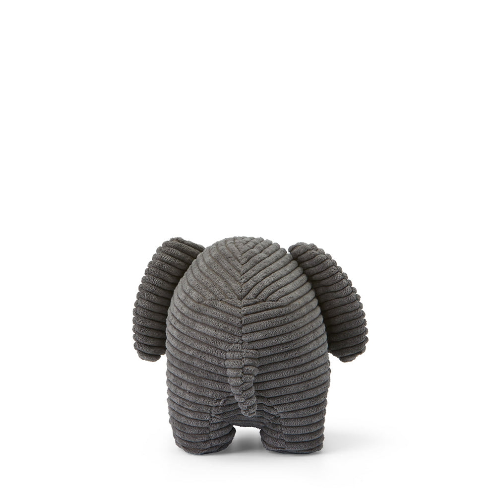 Elephant ECO Corduroy Plush - Grey, 9"