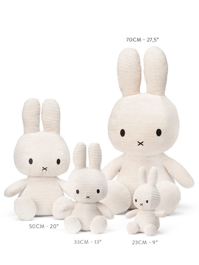 Miffy ECO Corduroy Plush - Offwhite, 20"