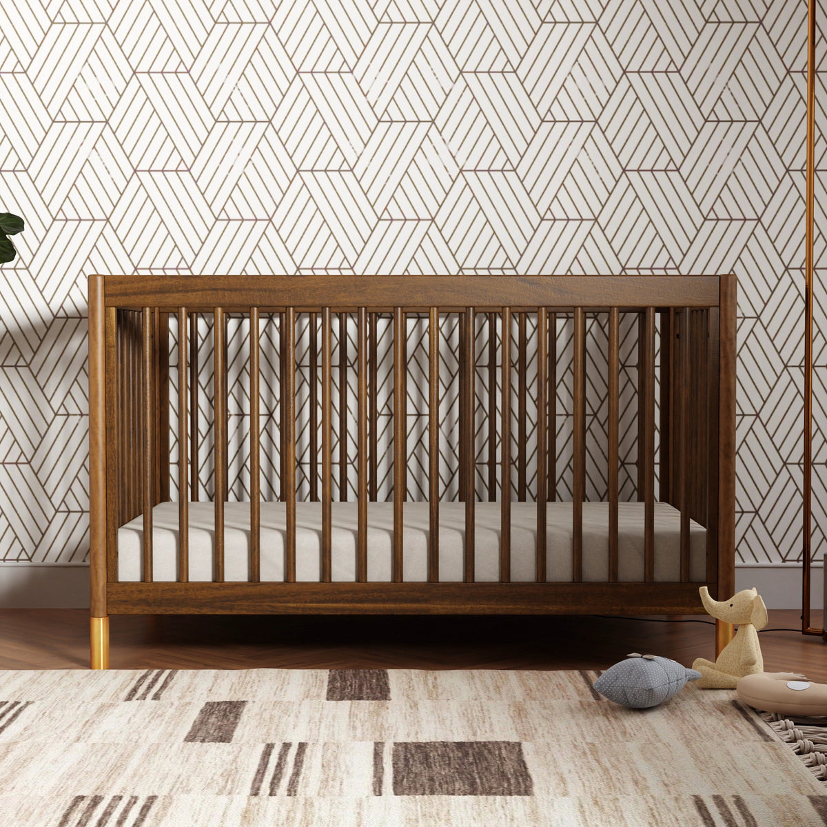 Gelato 4-in-1 Convertible Crib with Toddler Bed Conversion Kit