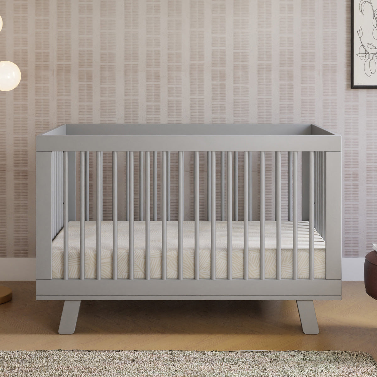 Hudson 3-in-1 Convertible Crib with Toddler Bed Conversion Kit
