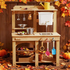 Tiny Land® Mud Kitchen - DuoPlay Outdoor Play Kitchen for Kids