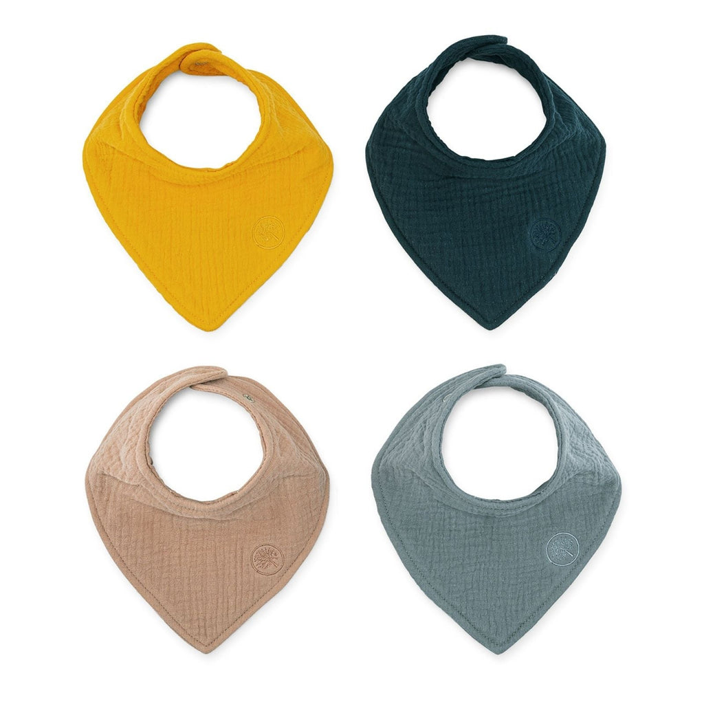 Set de baberos bandana de muselina (paquete de 4)