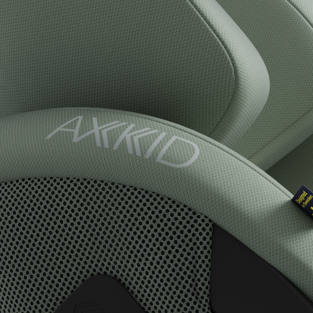 Axkid ONE 3 in Nordic Bloom Green, fabric detail