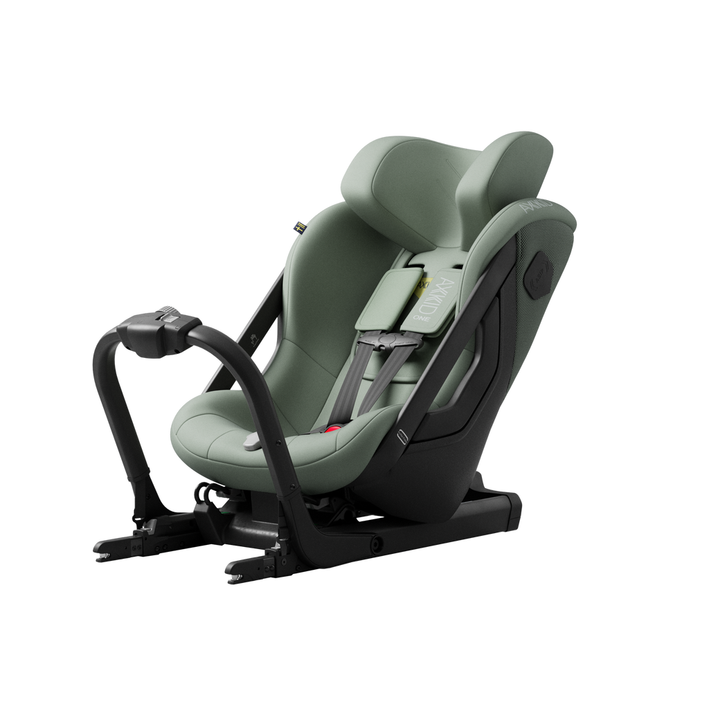 Axkid ONE 3 in Nordic Bloom Green, three-quarter view