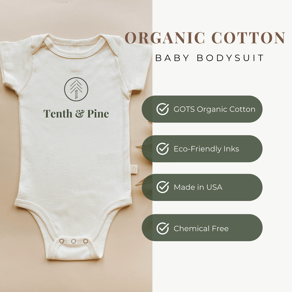 Sun Waves Sand Organic Cotton Short Sleeve Baby Bodysuit
