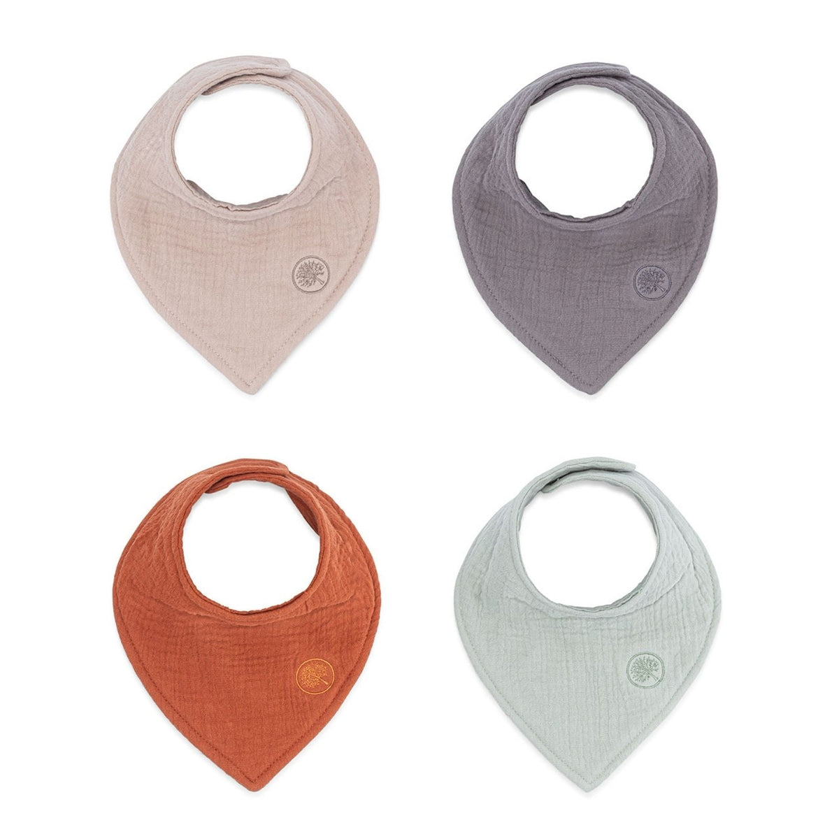 Muslin Bandana Bibs Set (4-Pack)