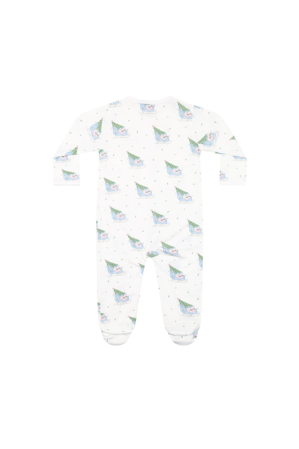 Merry Sleighs Zipper Footie