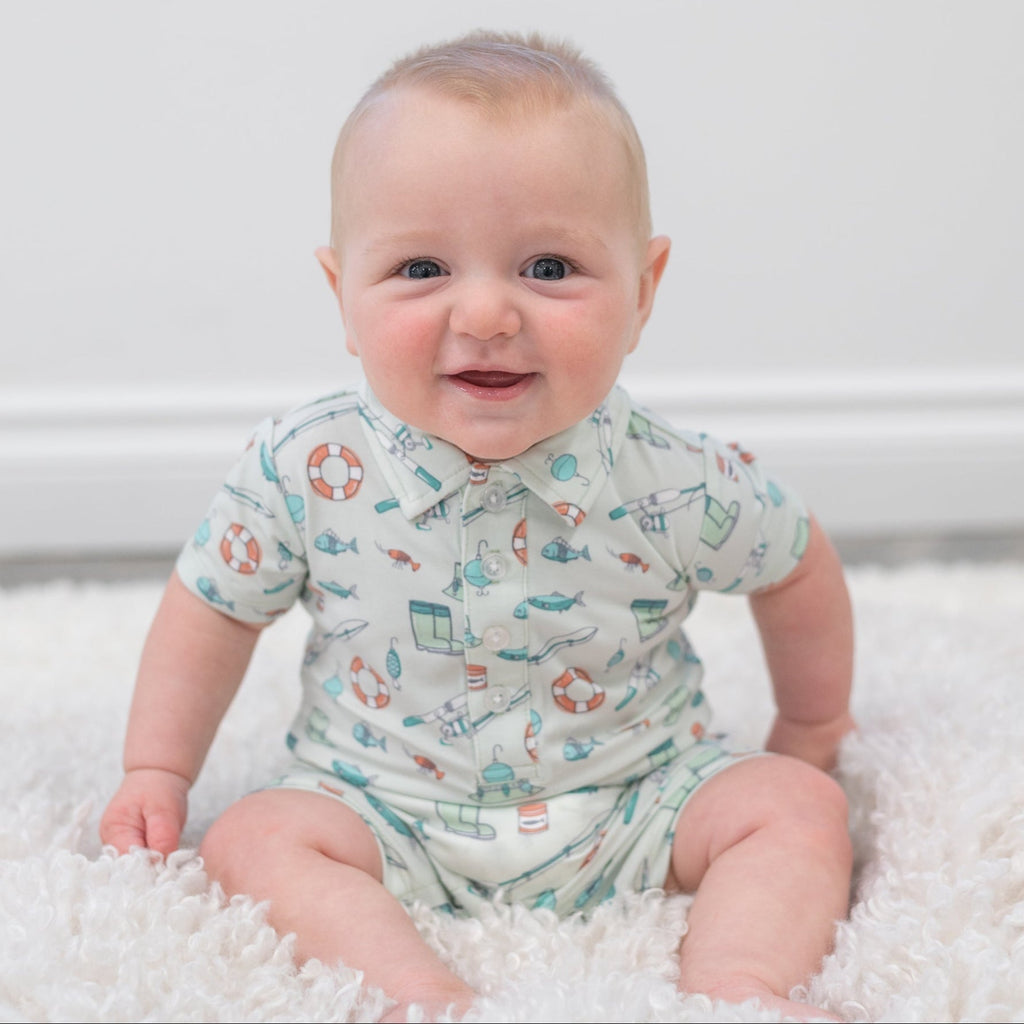 Bamboo Polo Romper