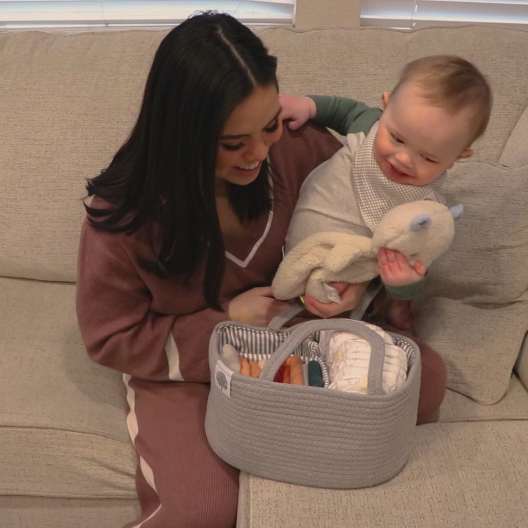 Rope Diaper Caddy - video