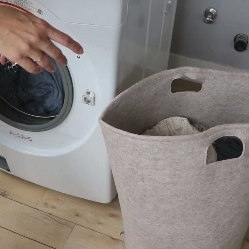 Felt Laundry Hamper - video