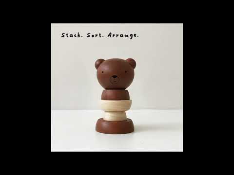 Wood Stacker - Bear - Wood Stacker - Bear Wooden Toys Blue Ribbon