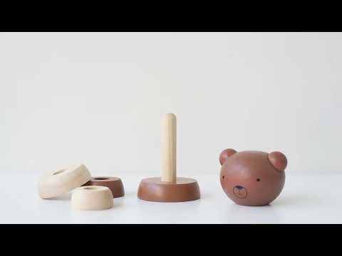 Wood Stacker - Bear - Wood Stacker - Bear Wooden Toys Blue Ribbon