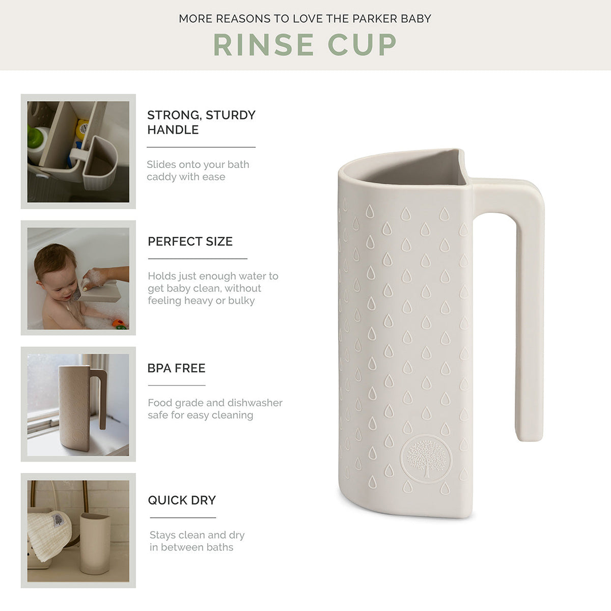 Vaso de silicona para enjuague