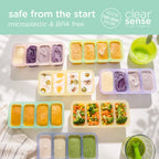 Olababy Silicone Freezer Tray for Batch-Prepped Baby Food (1/2 Cup)