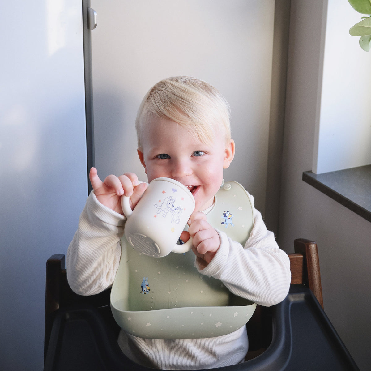 Bluey x Mushie Silicone Training Cup + Straw - Mushie