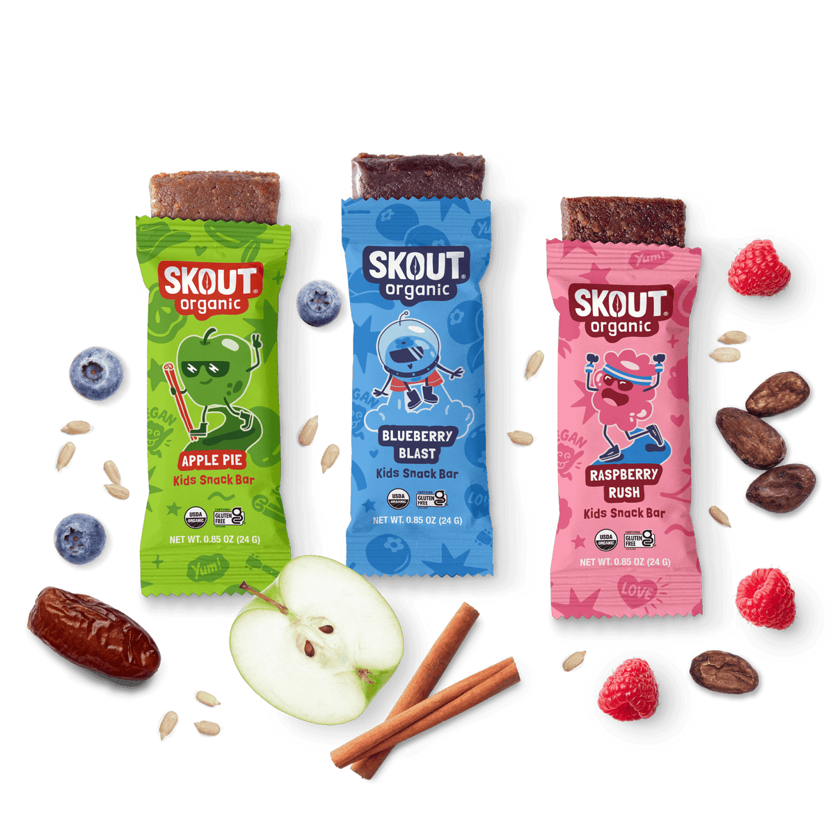 Skout Organic Kids Fruit Bar Paquete Surtido