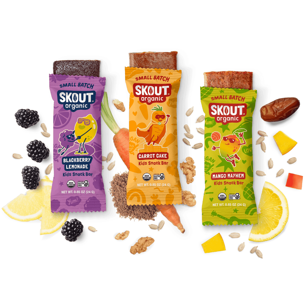 Paquete de barras orgánicas para niños Skout (lotes pequeños)