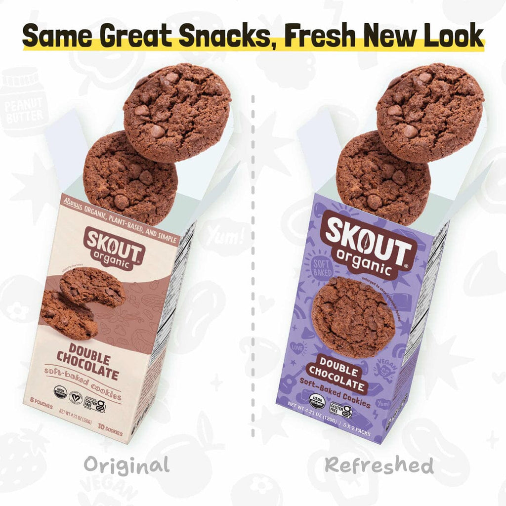 Galletas blandas horneadas de doble chocolate Skout Organic