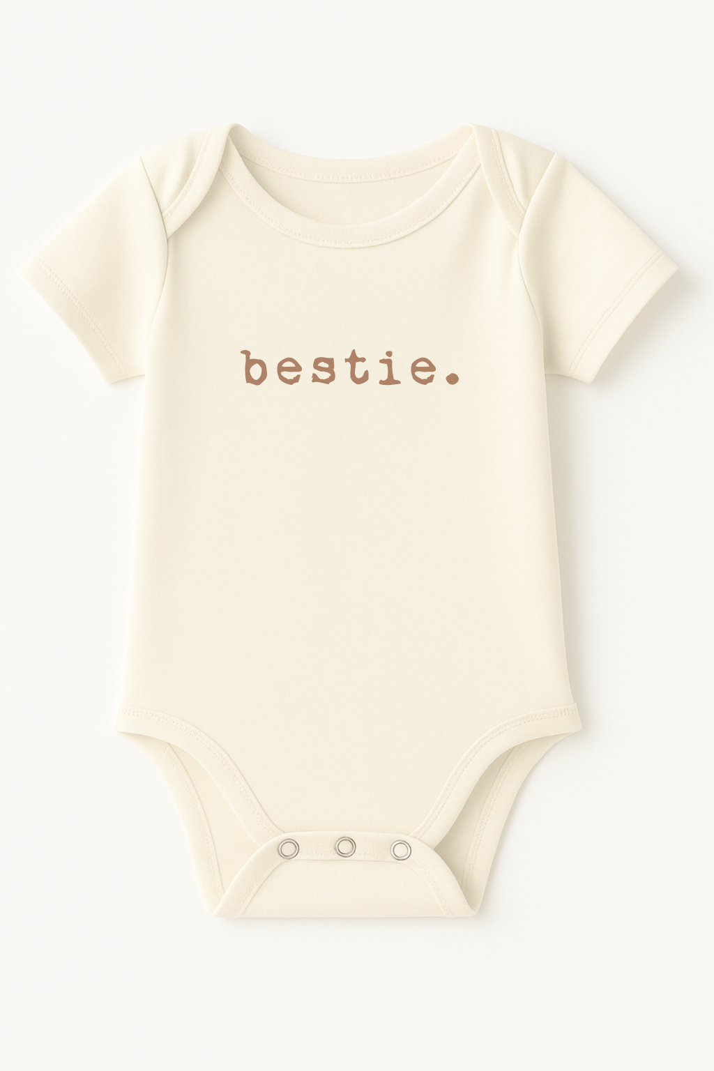 Bestie Organic Cotton Baby Bodysuit Short Sleeve