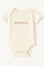 Bestie Organic Cotton Baby Bodysuit Short Sleeve