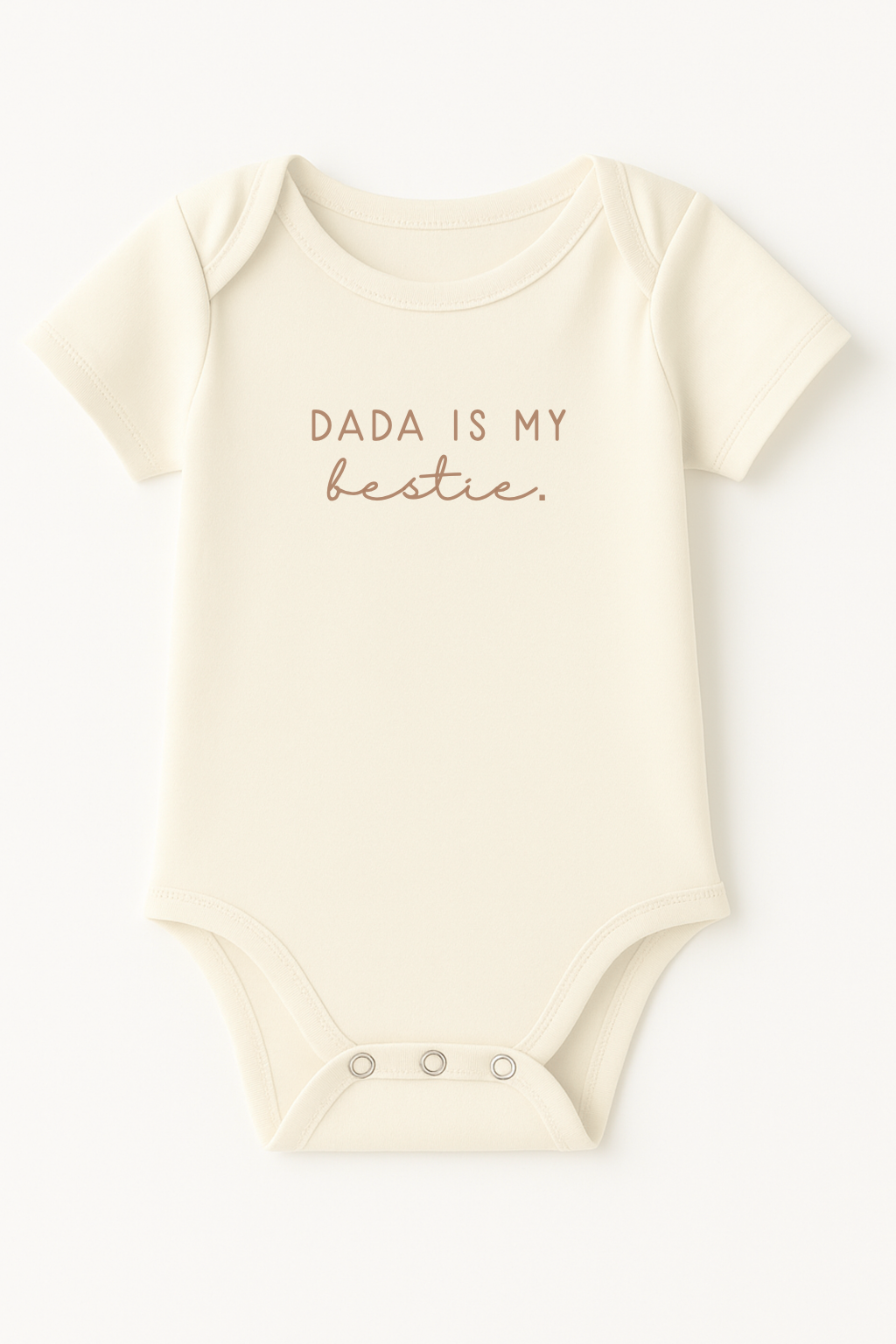 Dada is My Bestie Organic Baby Bodysuit