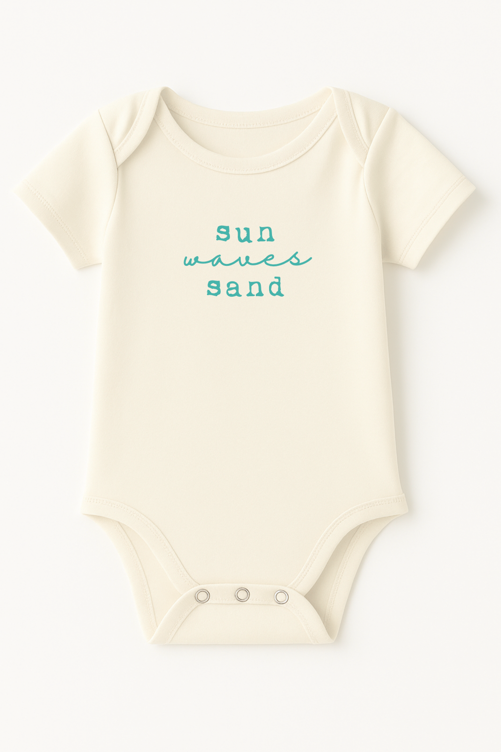 Sun Waves Sand Organic Cotton Short Sleeve Baby Bodysuit