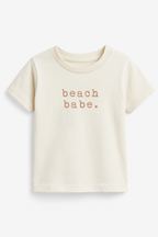 Beach Babe Organic Cotton Short Sleeve Toddler T-Shirt