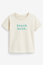 Beach Babe Organic Cotton Short Sleeve Toddler T-Shirt