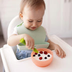 Olababy Suction Bowl with Lid for Mess-Free Self-Feeding