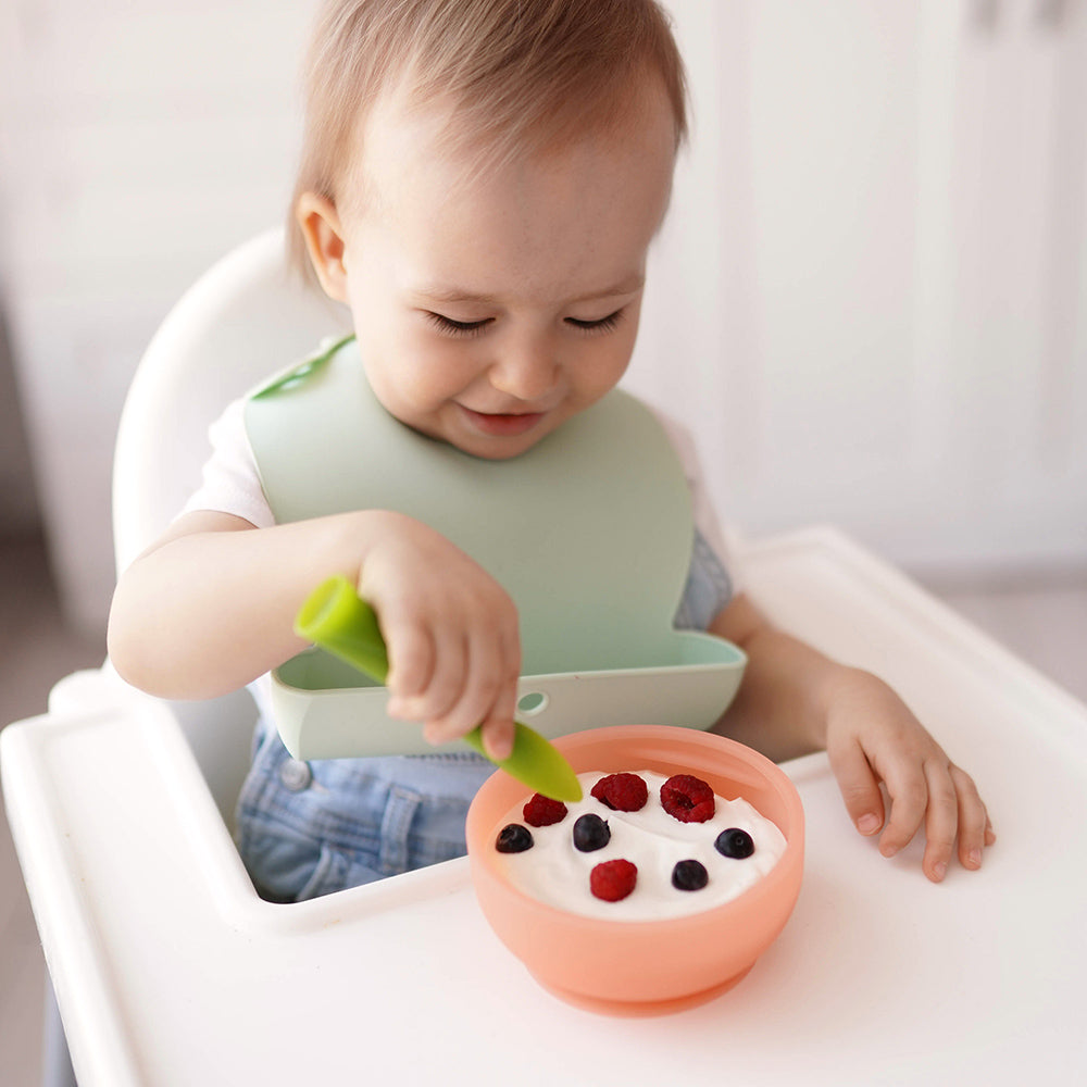 Olababy Suction Bowl with Lid for Mess-Free Self-Feeding