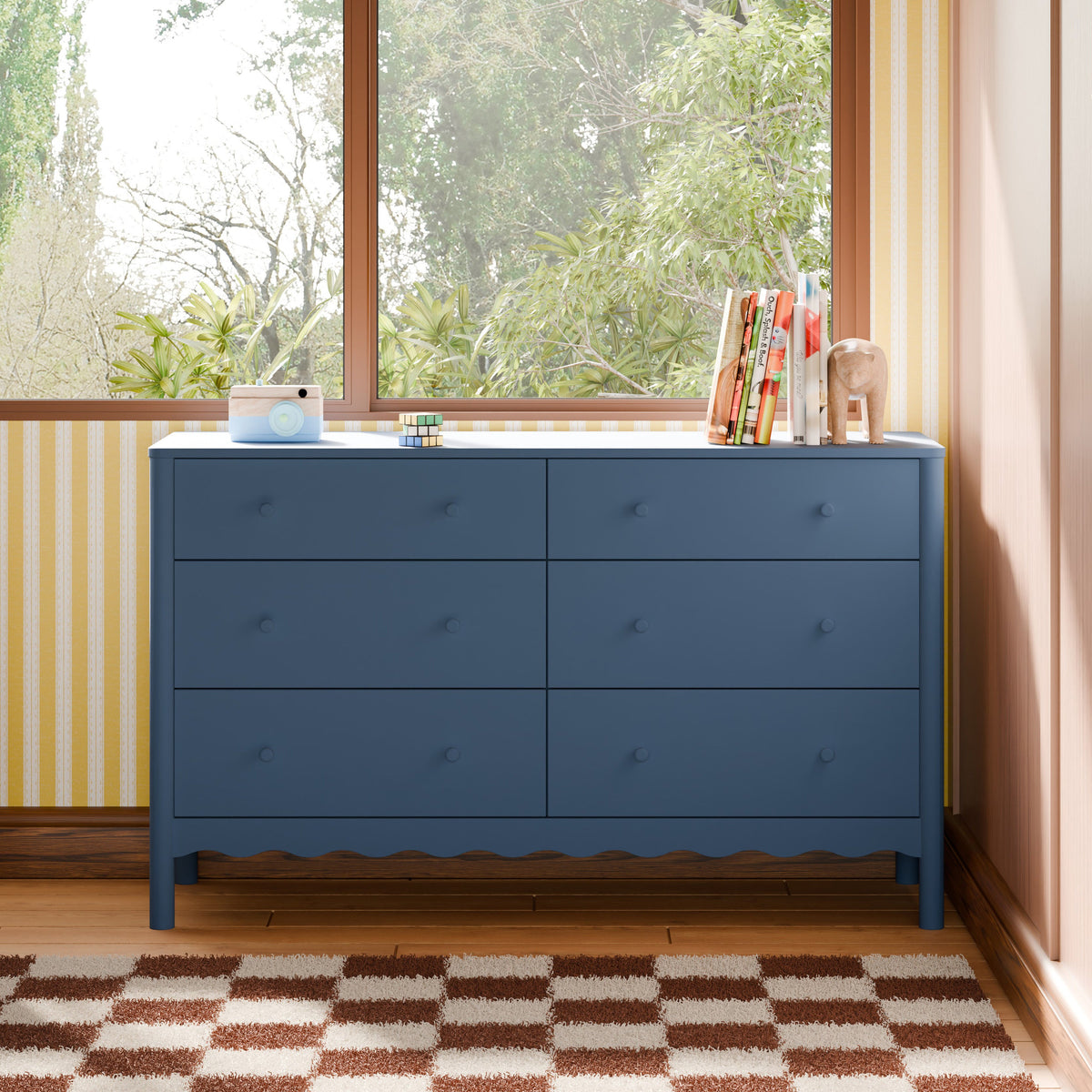 Swell 6-Drawer Wide Assembled Dresser (56")
