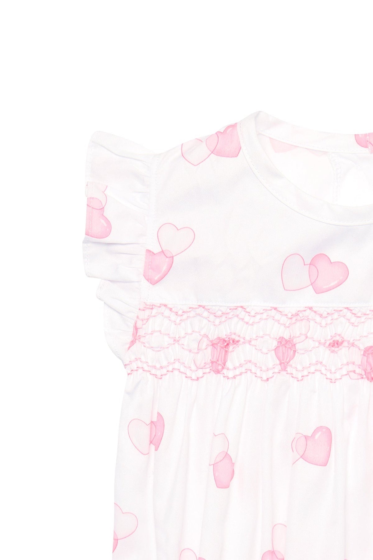 Sweetheart Woven Smocked Bubble