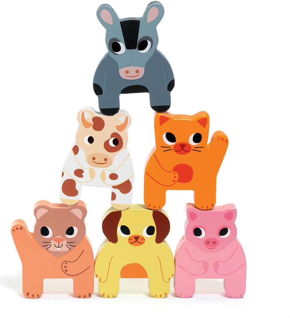 Trainimo Farm Wooden Pull-Along Activity Toy