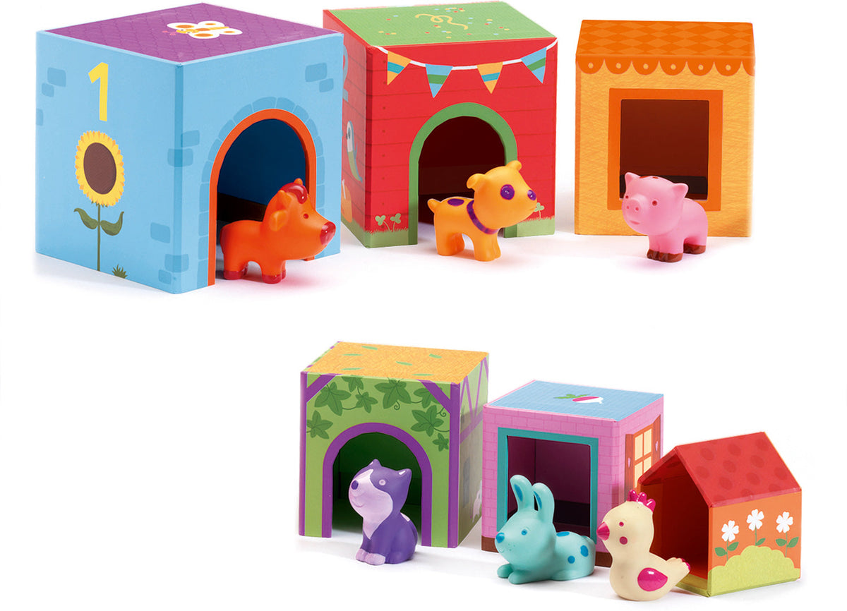Topanifarm Nest and Stack Blocks + Animals