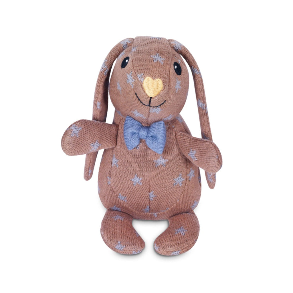 Conejo de peluche con estampado tejido