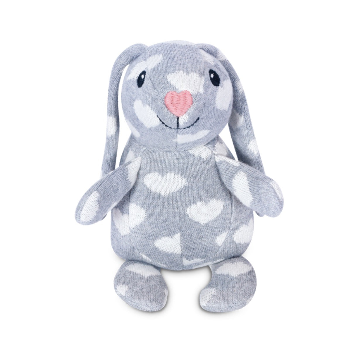Knit Patterned Bunny Plush